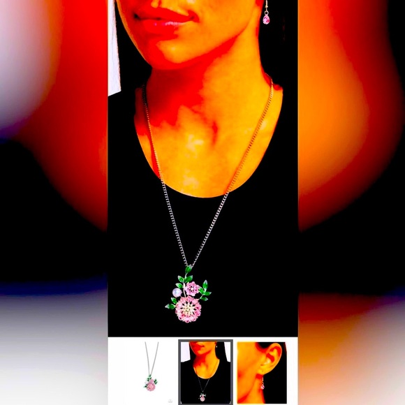 🌸🌸 SET❗️PAPARAZZI “BOTANICAL BUNCH” NECKLACE & “BUDDING BLING” RING❗️🌸🌸 - Picture 9 of 9